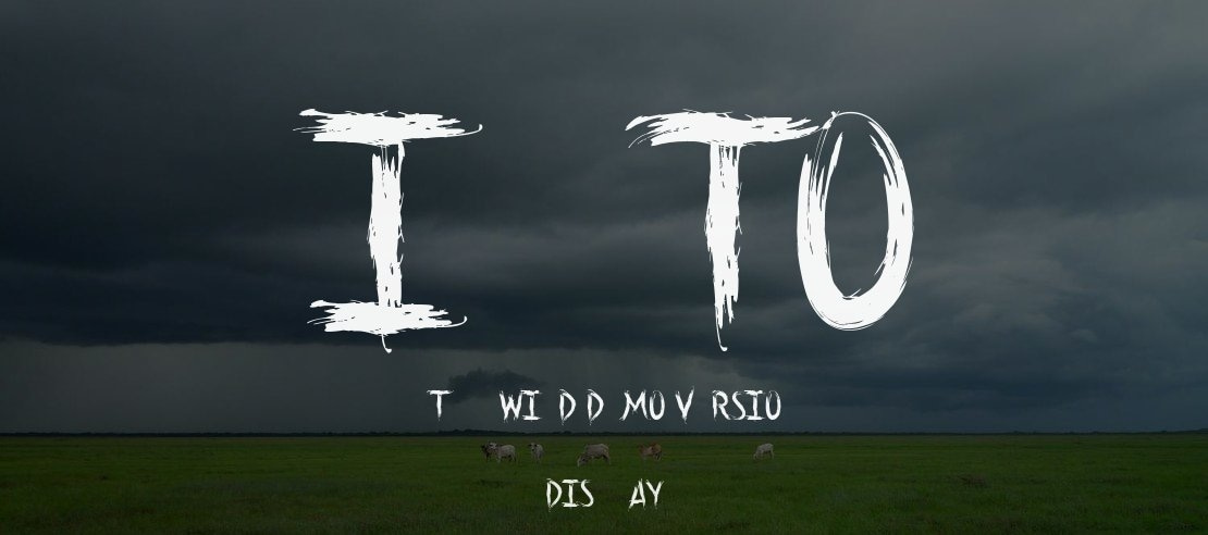 Into the Wild Demo Version Font