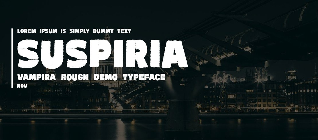 Suspiria Vampira Rough DEMO Font