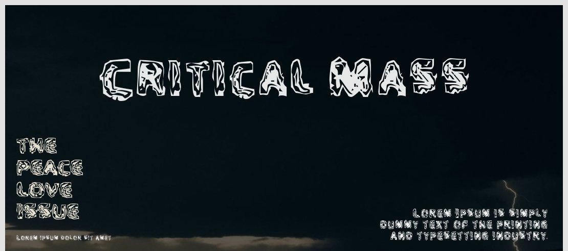 Critical Mass Font