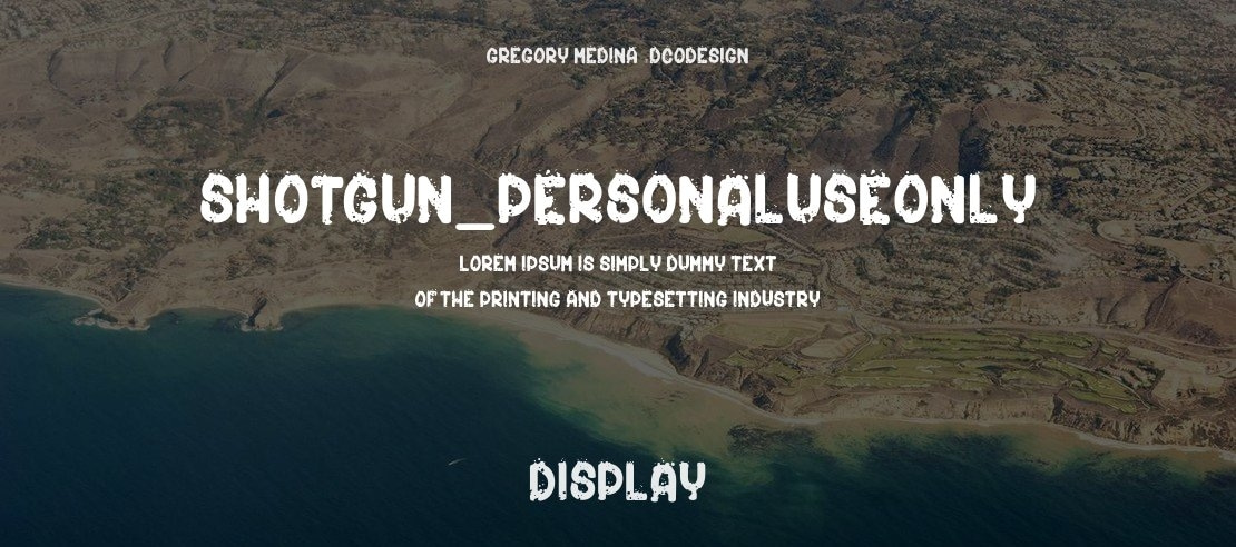 Shotgun_PersonalUseOnly Font