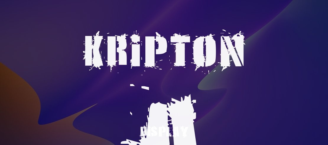 KRIPTON A Font