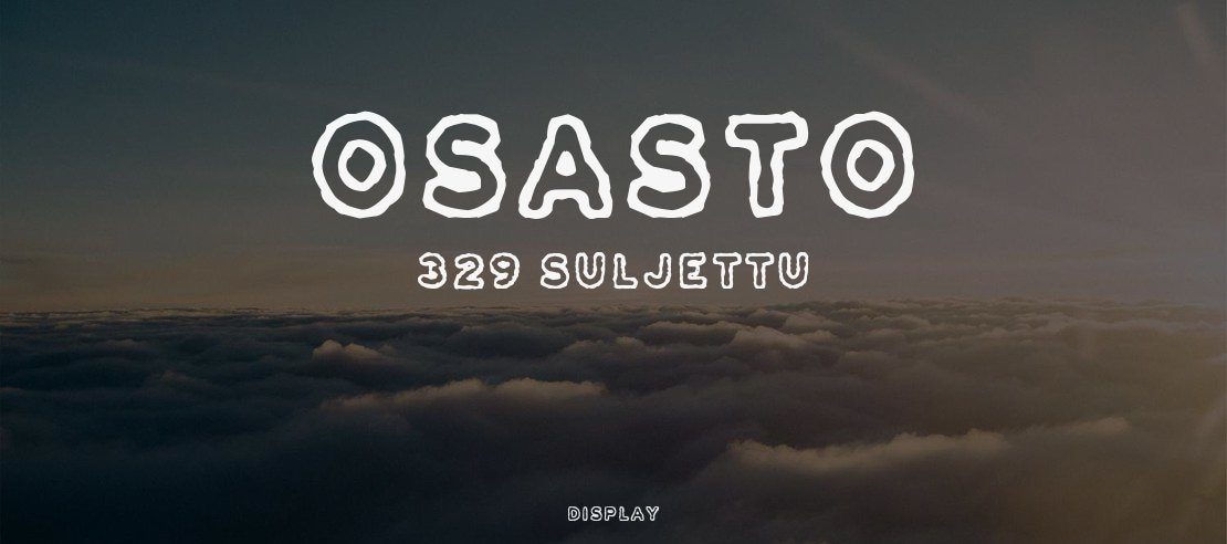 Osasto 329 suljettu Font