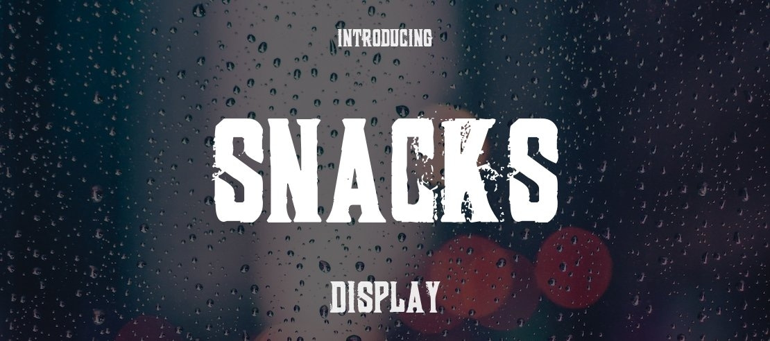 SNACKS Font