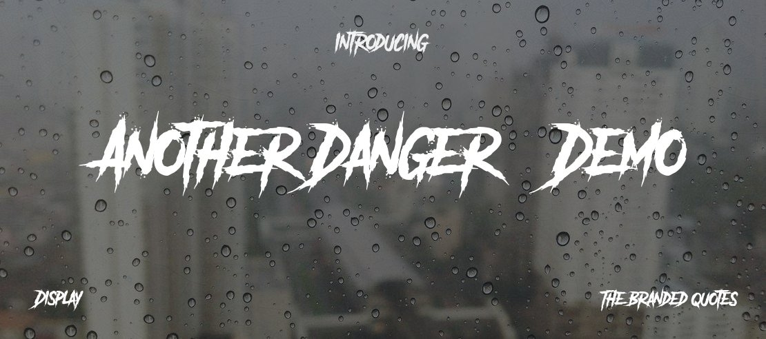 Another Danger - Demo Font Family