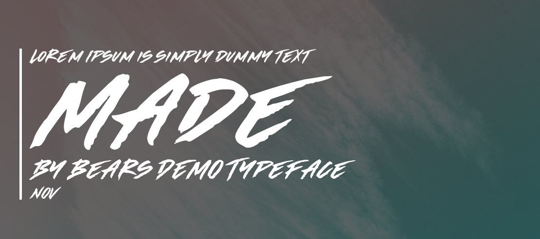 Made by Bears DEMO Font