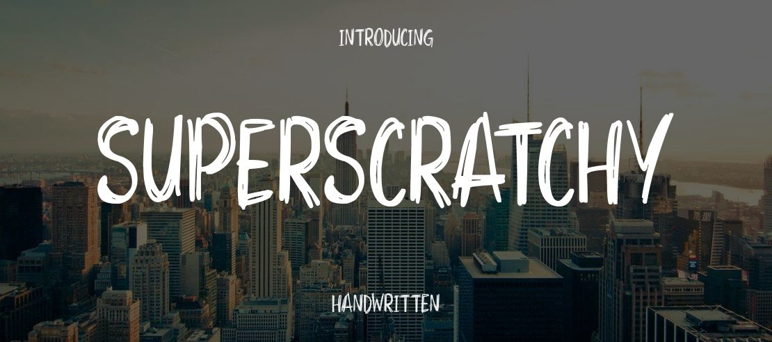 Superscratchy Font Family