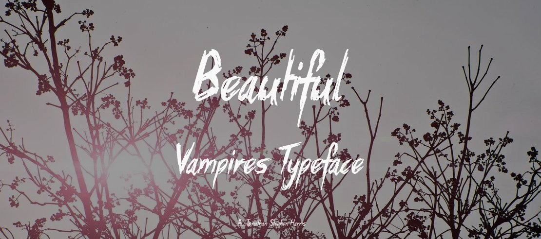 Beautiful Vampires Font