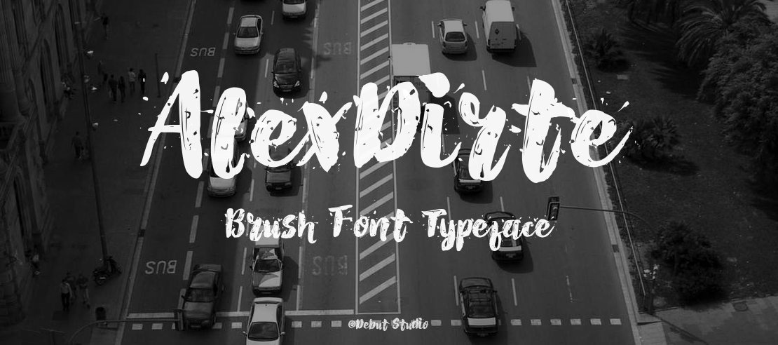 AlexDirte Brush Font
