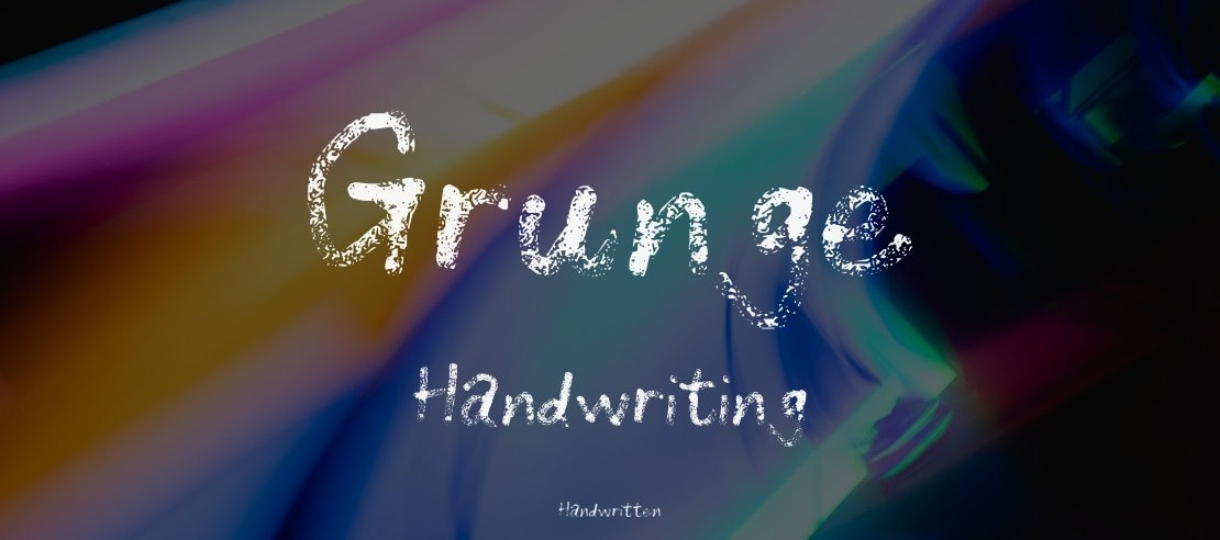 Grunge Handwriting Font