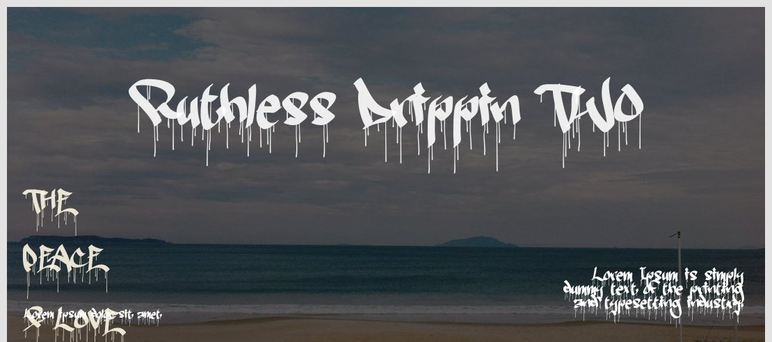 Ruthless Drippin TWO Font Family