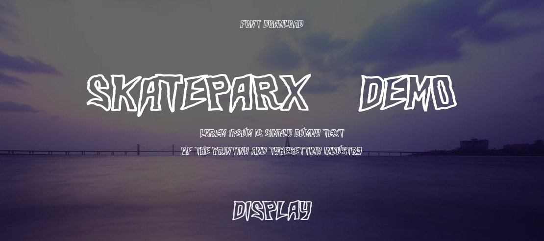 Skateparx - Demo Font Family