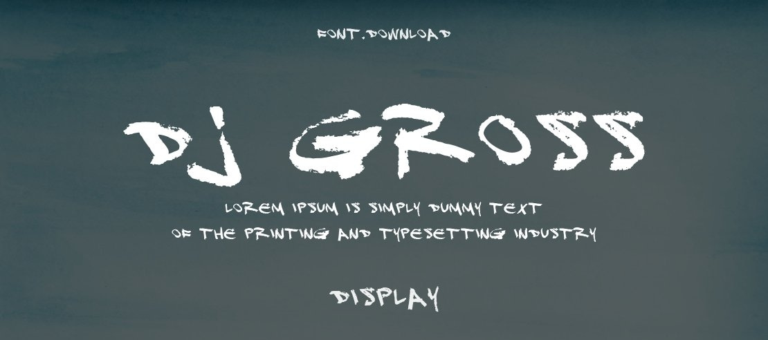 DJ Gross Font