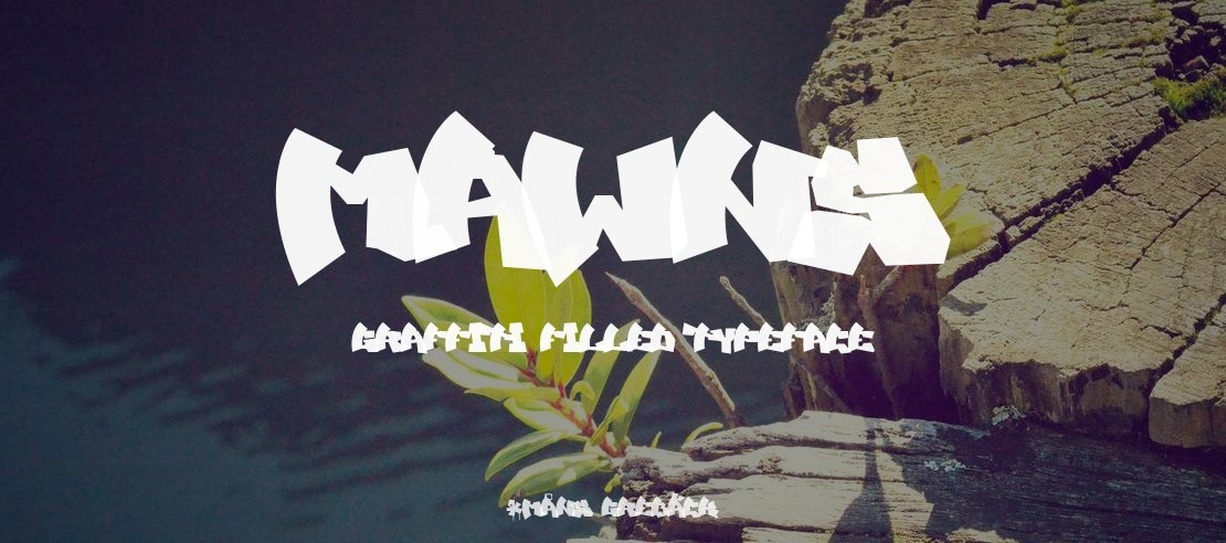 MAWNS Graffiti Filled Font