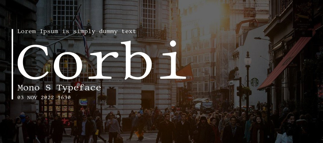 Corbi Mono S Font