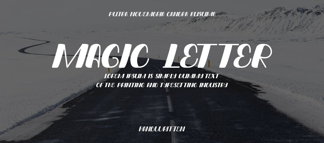 Magic Letter Font