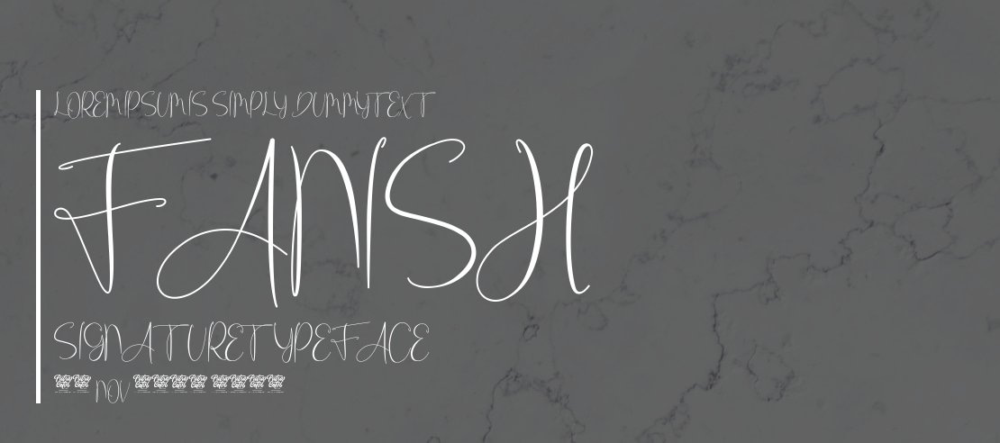 Fanish Signature Font