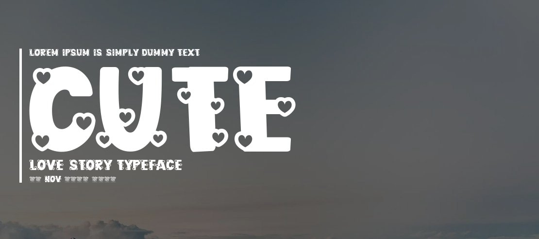 Cute Love Story Font