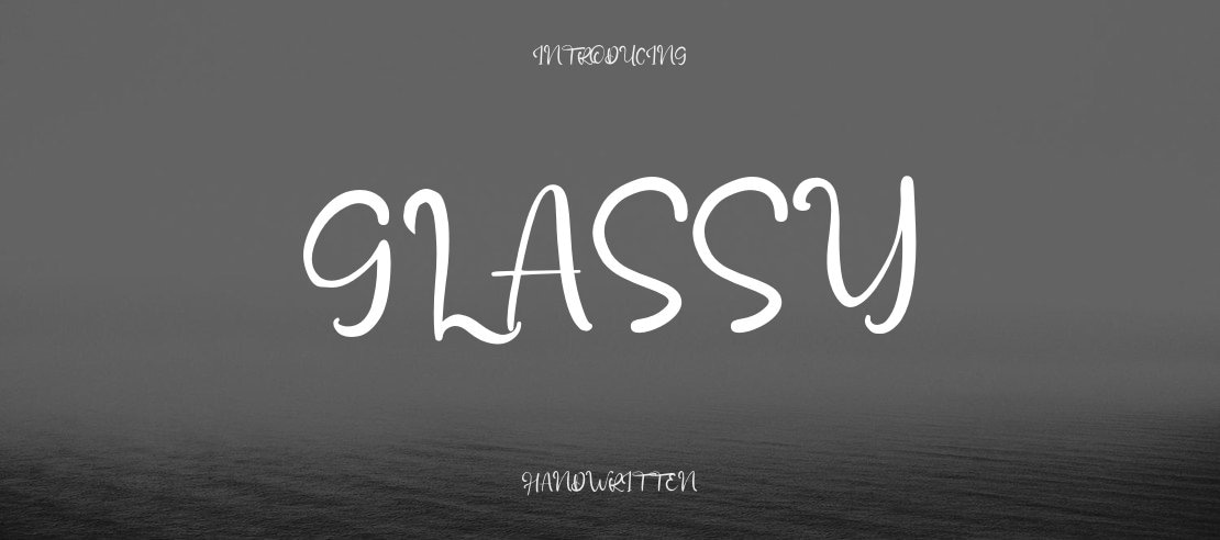 Glassy Font