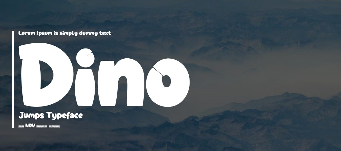 Dino Jumps Font