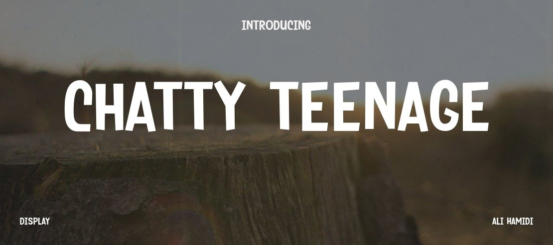 Chatty Teenage Font