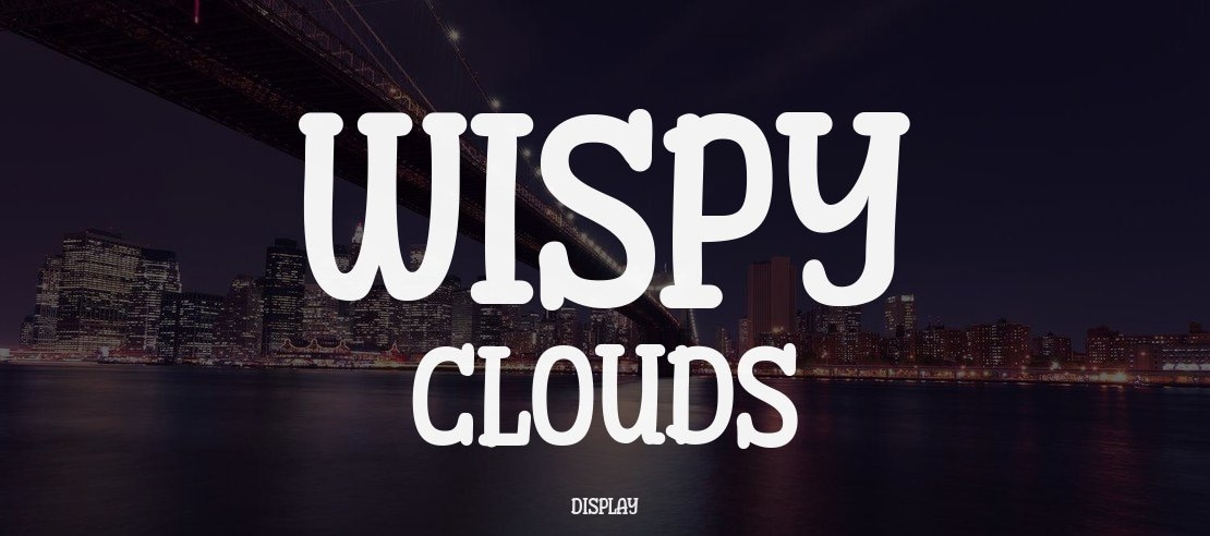 Wispy Clouds Font