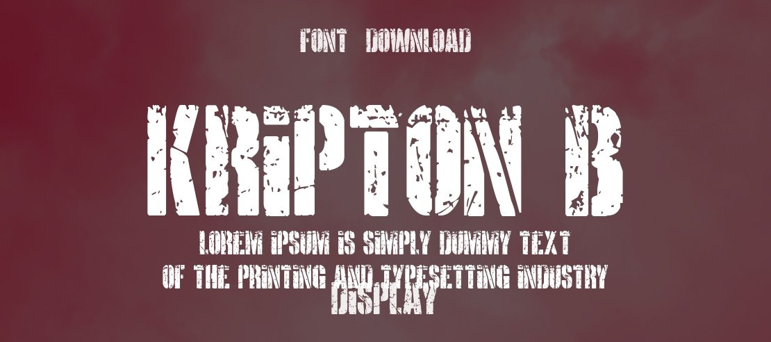 KRIPTON B Font