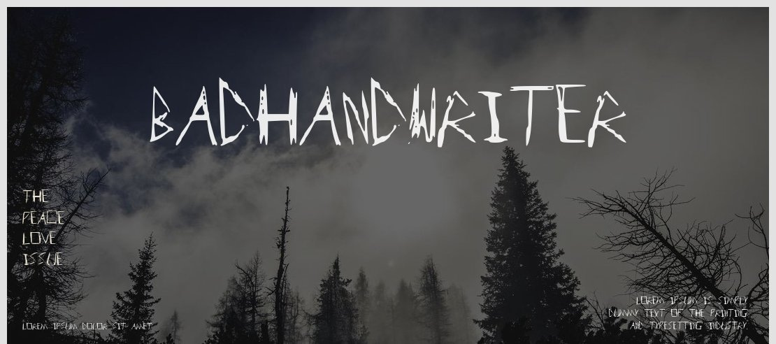 BadHandwriter Font