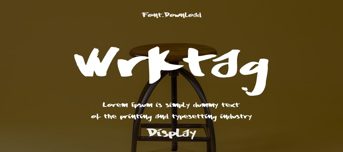 Wrktag Font