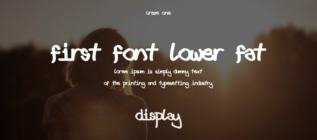 First font lower fat