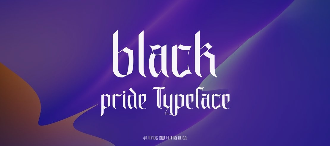 black pride Font
