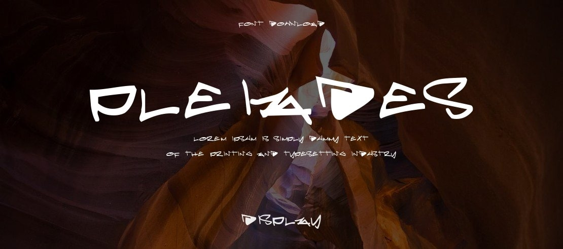 Pleiades Font