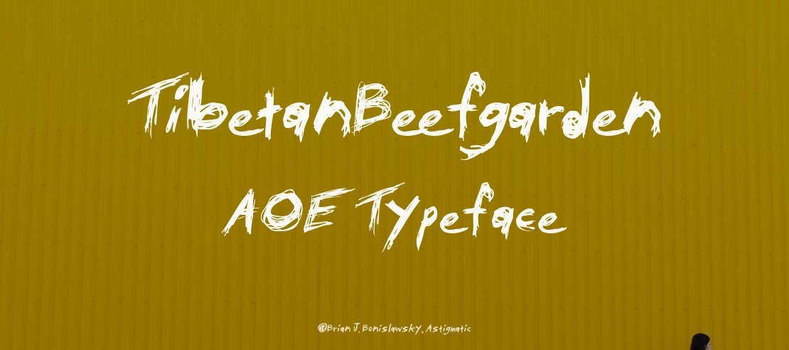 TibetanBeefgarden AOE Font