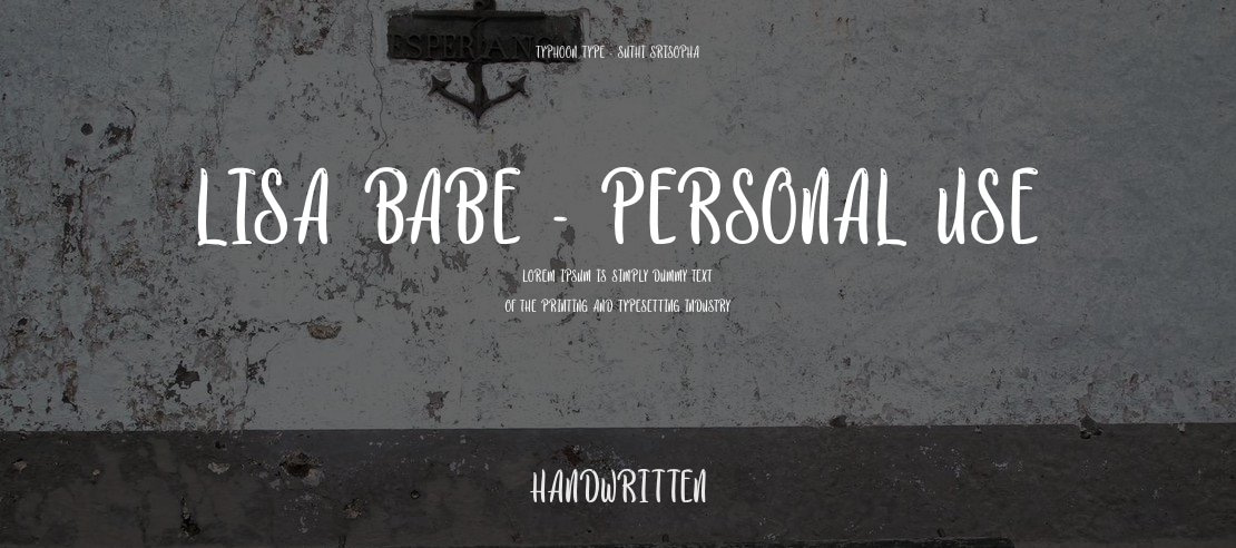 Lisa Babe - Personal Use Font
