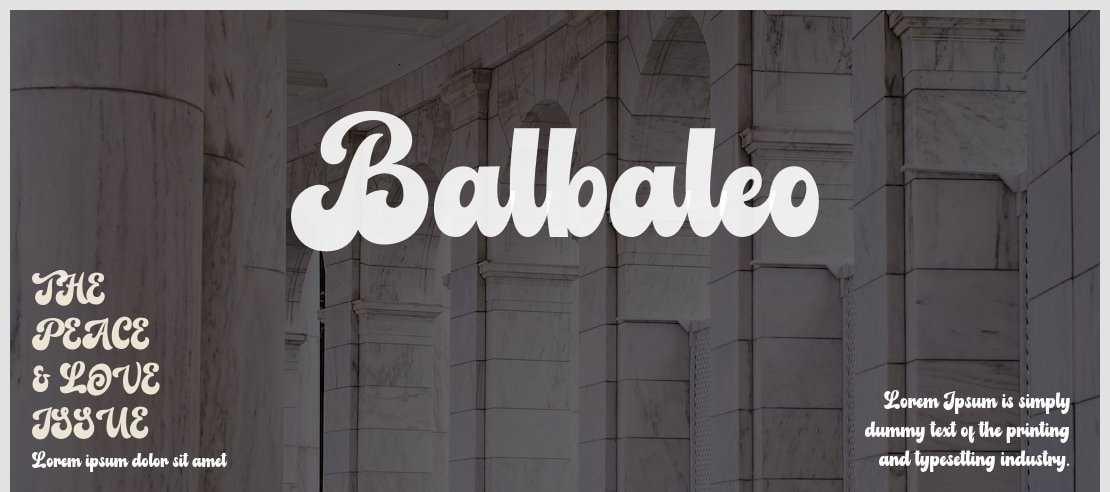 Balbaleo Font
