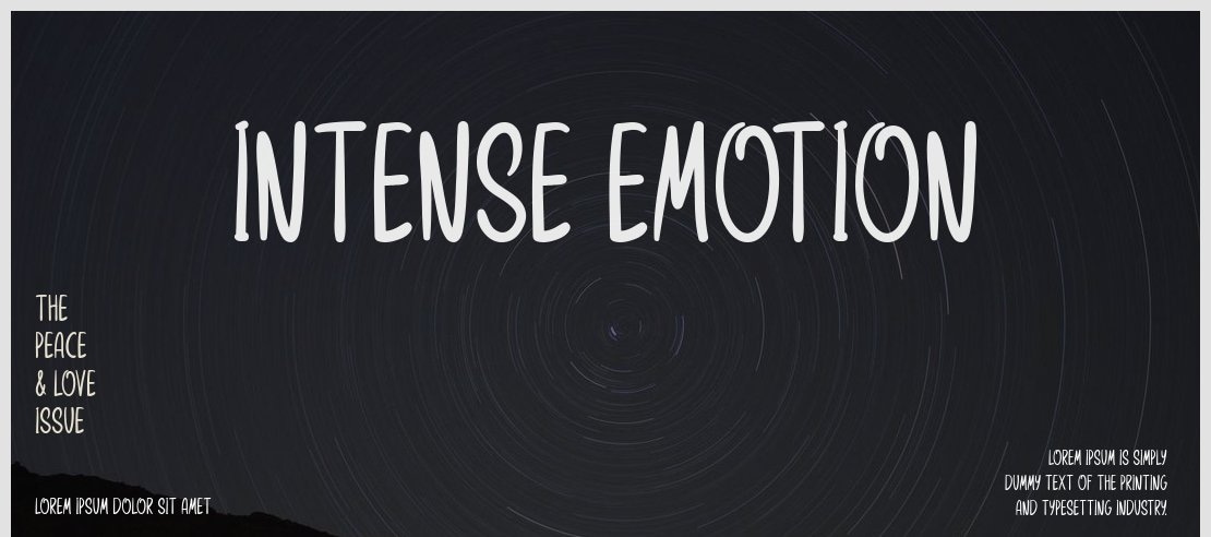 Intense Emotion Font