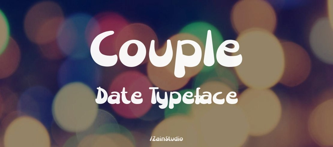 Couple Date Font