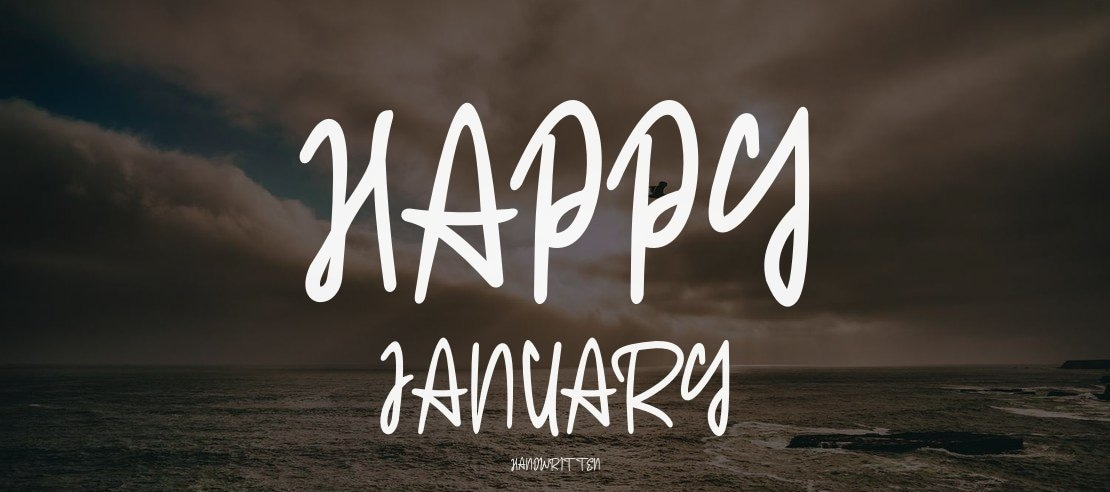 Happy January Font