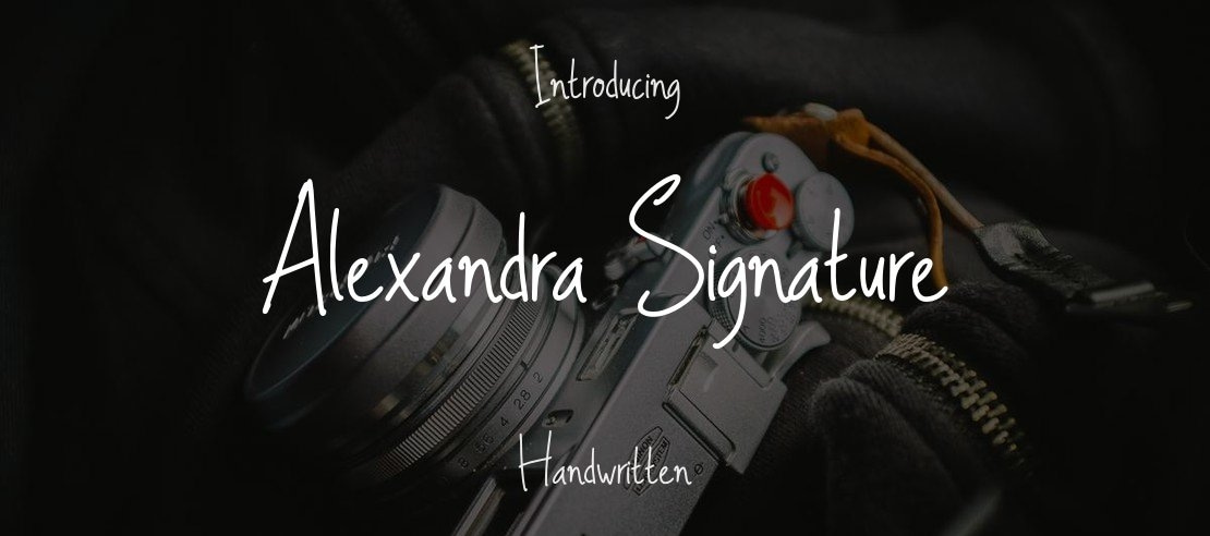 Alexandra Signature Font