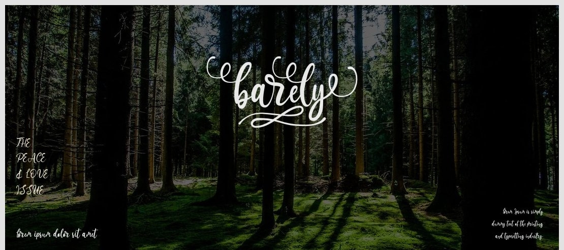 barely Font