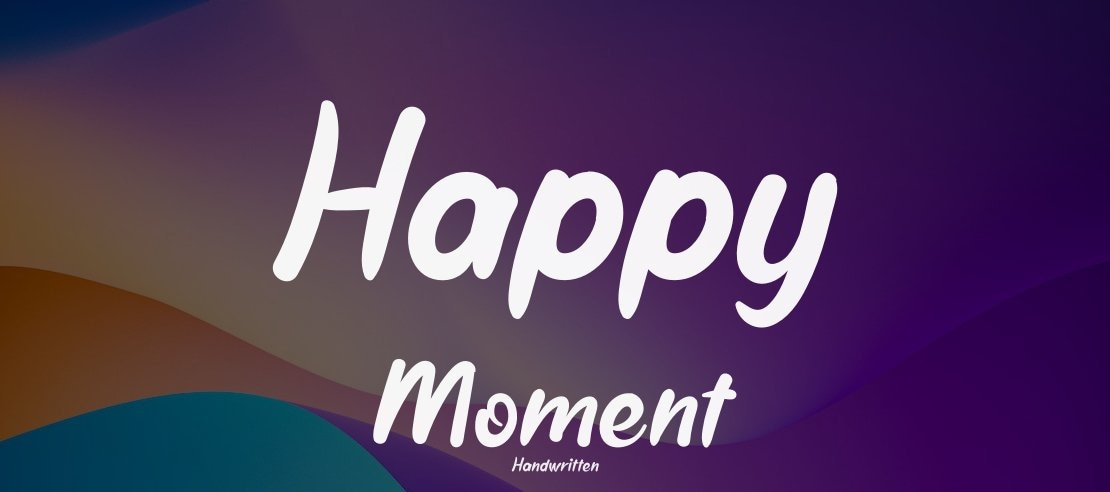 Happy Moment Font