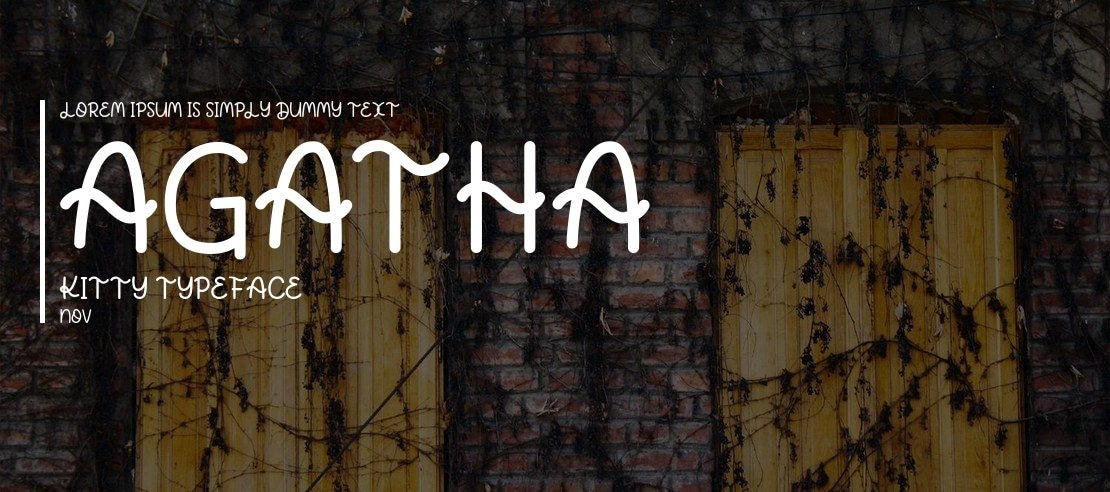 Agatha Kitty Font