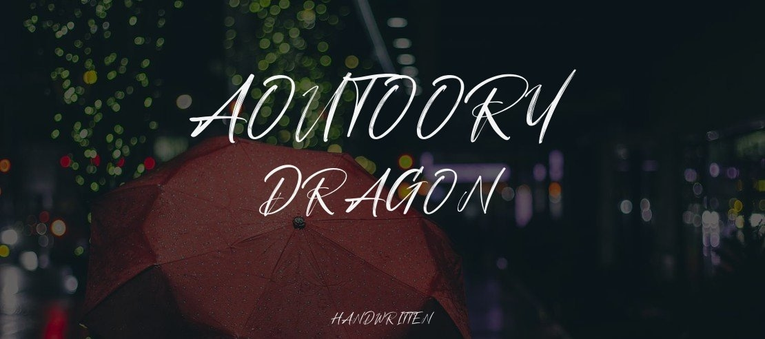 Aoutoory Dragon Font