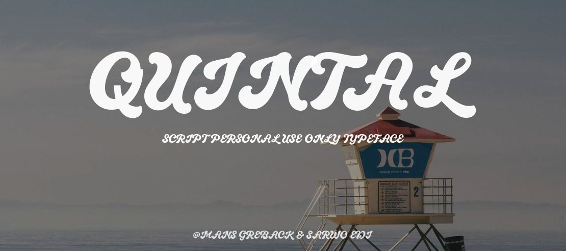 Quintal Script PERSONAL USE ONLY Font Family