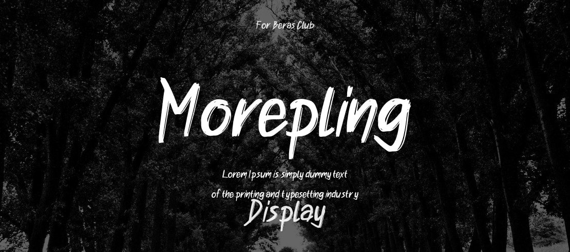 Morepling Font