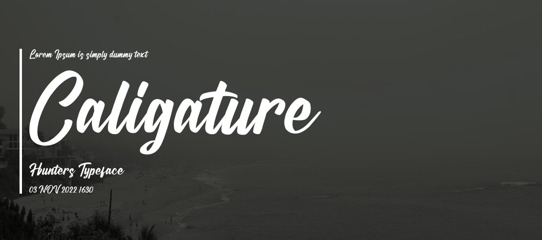 Caligature Hunters Font