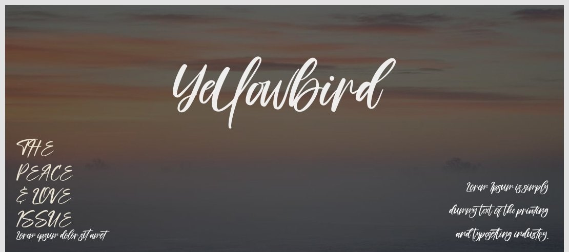 Yellowbird Font