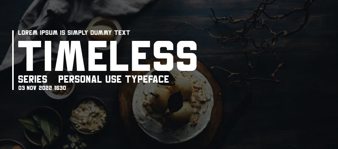 Timeless Series - Personal Use Font