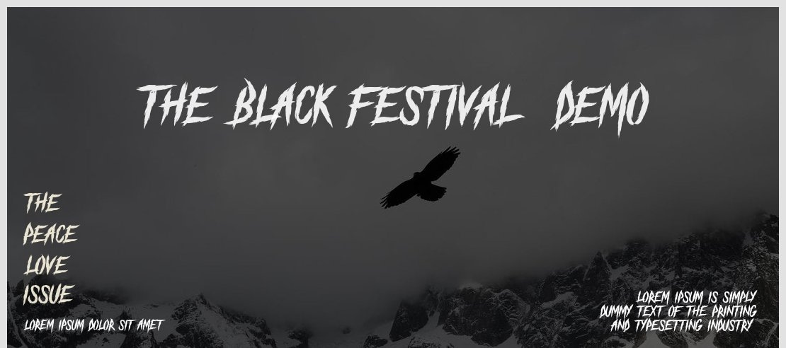 The Black Festival  DEMO Font