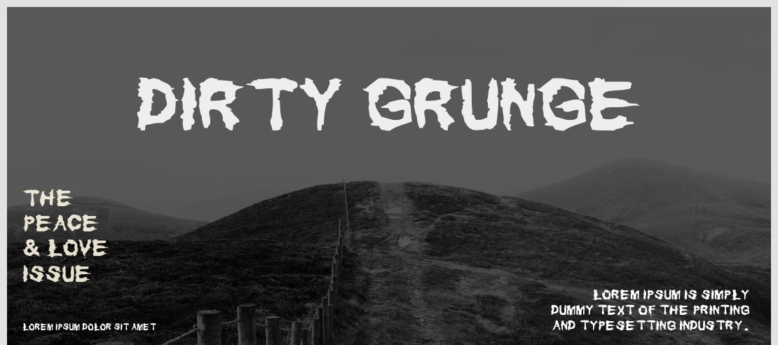 Dirty Grunge Font