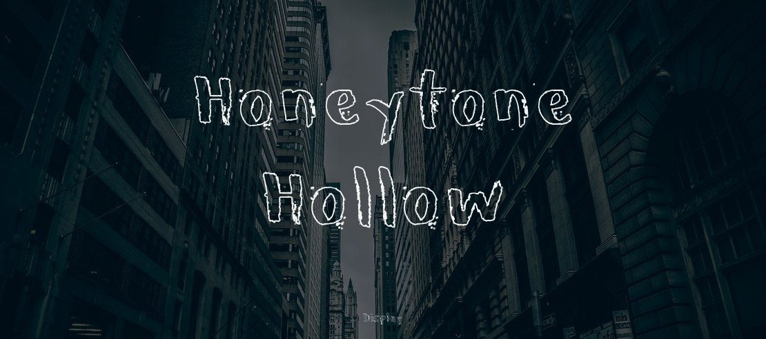 Honeytone Hollow Font Family